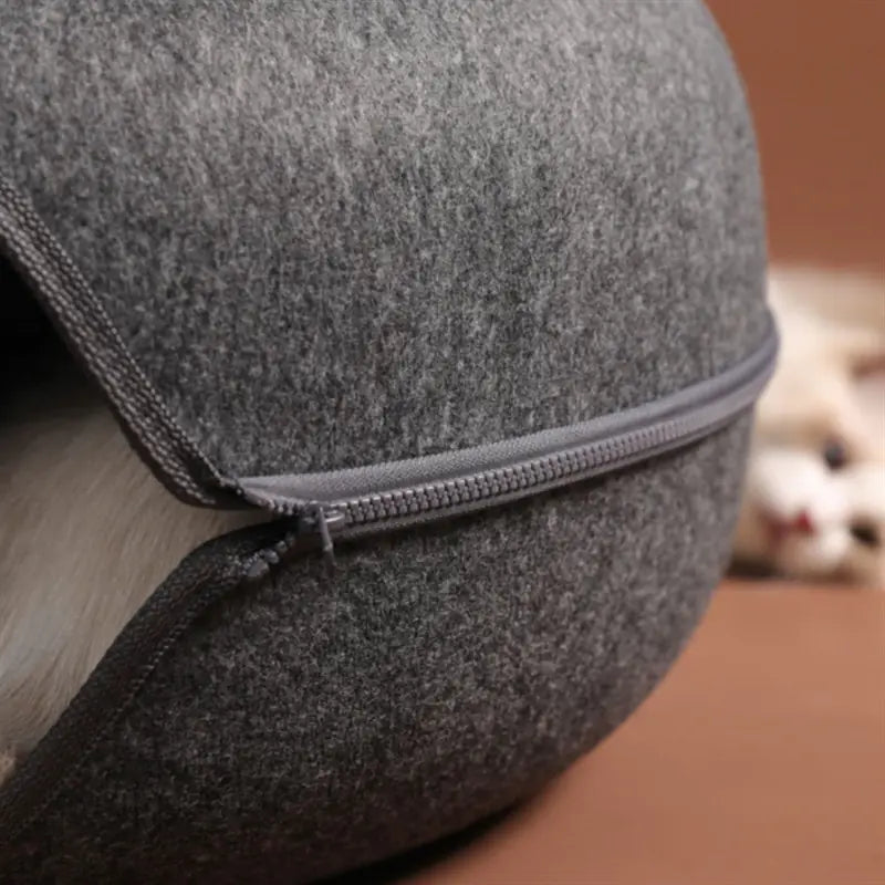 Felt Donut Cat Bed and Tunnel